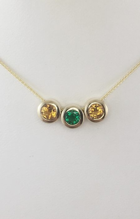 family birthstone sliding bezel necklace.jpeg - Suzanne Crudden Custom Jewellery