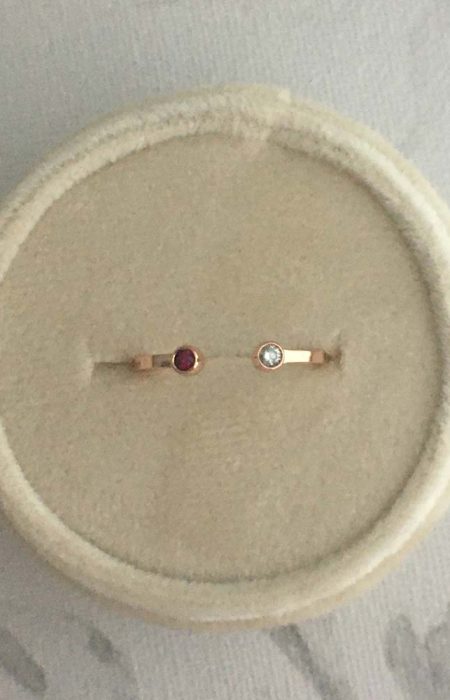 open ruby diamond rose gold ring.jpeg - Suzanne Crudden Custom Jewellery