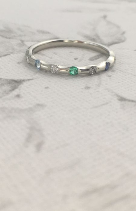wave family birthstone ring.jpeg - Suzanne Crudden Custom Jewellery