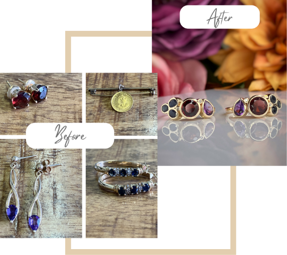 reuse before and after - Suzanne Crudden Custom Jewellery